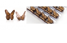 Decoratiuni din ciocolata Butterfly fluturasi dobla - 120buc