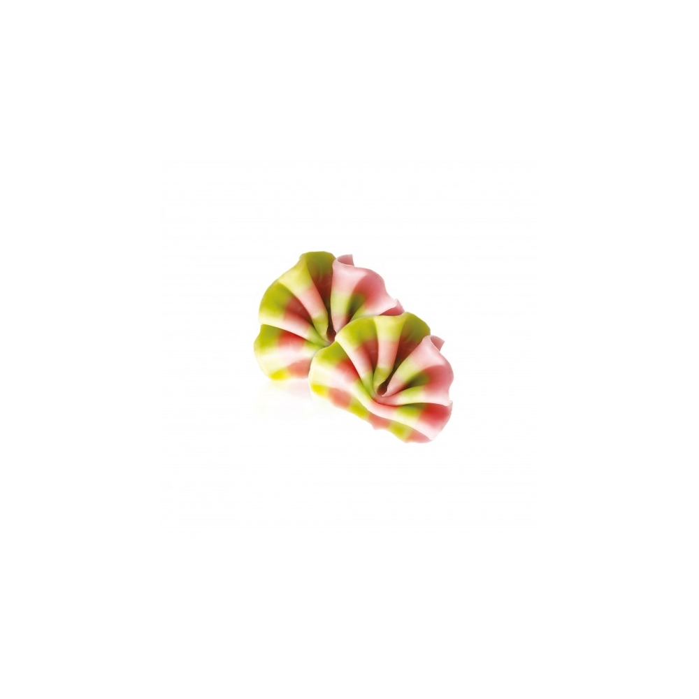 Decoratiuni din ciocolata Forest Shaving Mini pink/green dobla - 475buc
