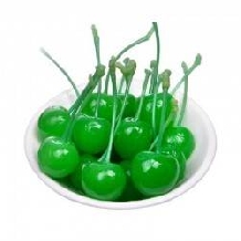 Cirese verzi in sirop confiate cu codita 800g