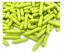 Light green dull rods-happy sprinkles 90gr