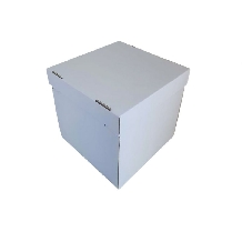 Cutie carton cu capac alb lucios - 35x35x35cm