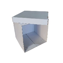 Cutie carton cu capac alb lucios - 40x40x40cm